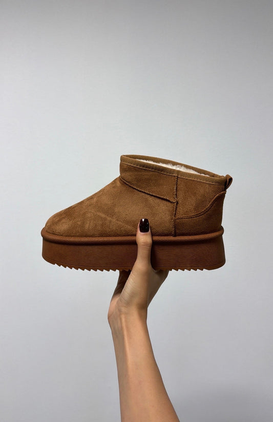 Bottine haute camel (sans boîte)